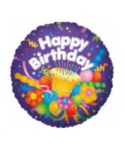 Воздушный шар с гелием "День рождения"