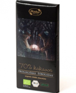 Ekologiškas juodasis šokoladas, 100 g